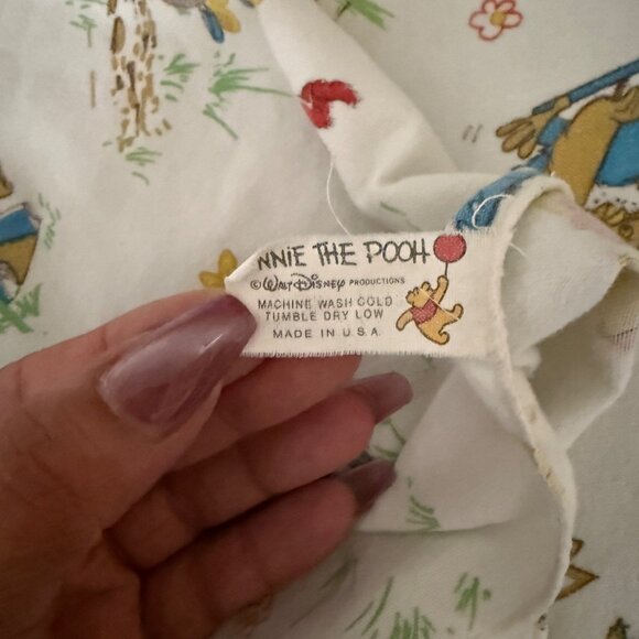Winnie The Pooh Vintage Baby Receiving Blanket - Picture 9 of 10